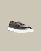 Brown Calf Skin Cupsole Penny Sneaker