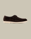 Brown Suede Lace Up Loafer