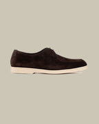 Brown Suede Lace Up Loafer