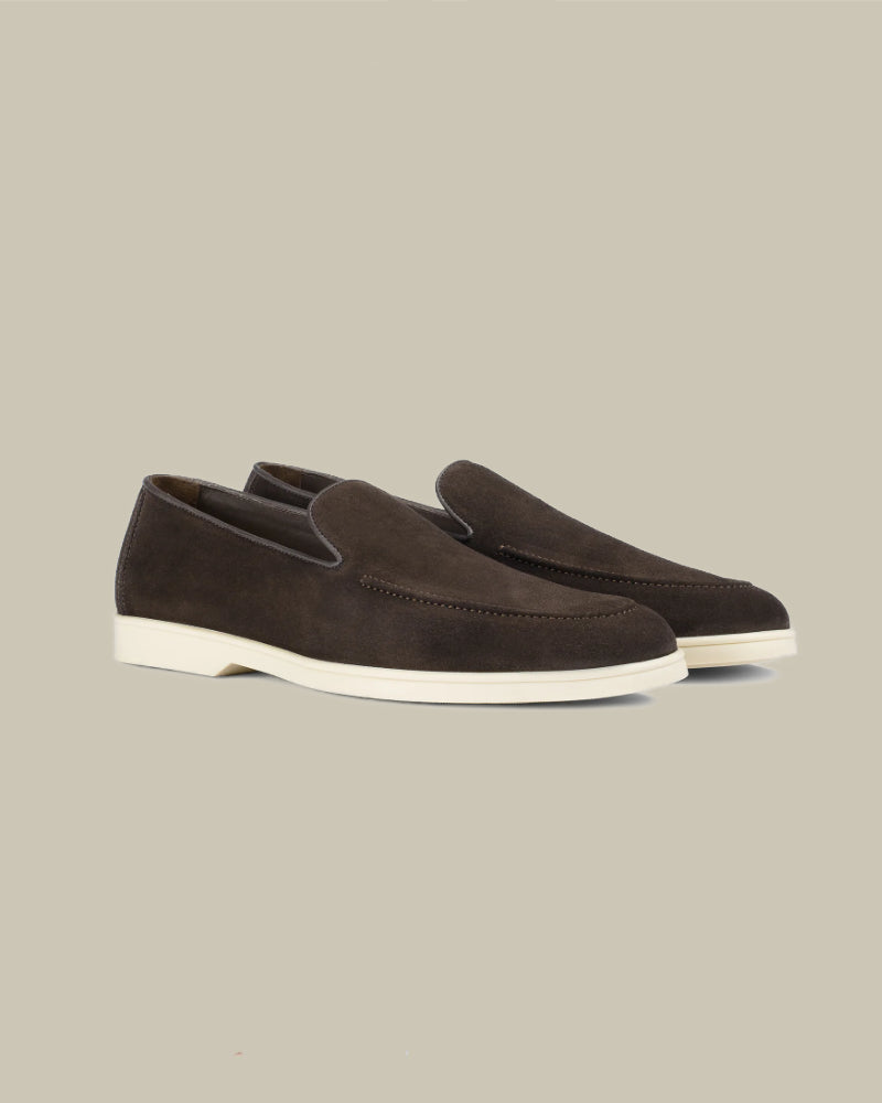 Earth Brown Suede City Loafer