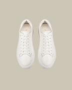 White Calf Skin Cupsole Sneaker