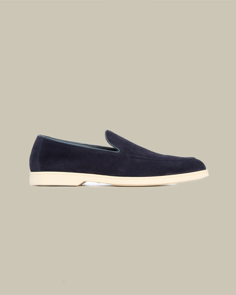 Navy Suede City Loafer