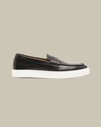 Brown Calf Skin Cupsole Penny Sneaker