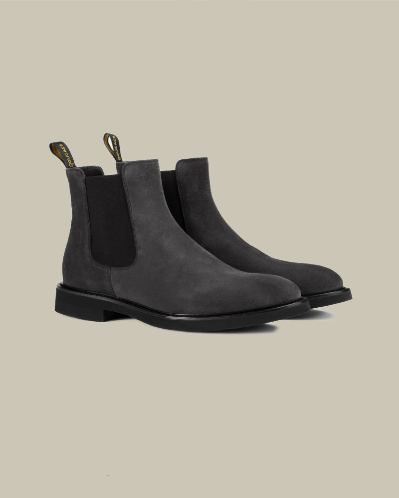 Anthracite Grey Suede Chelsea Boot