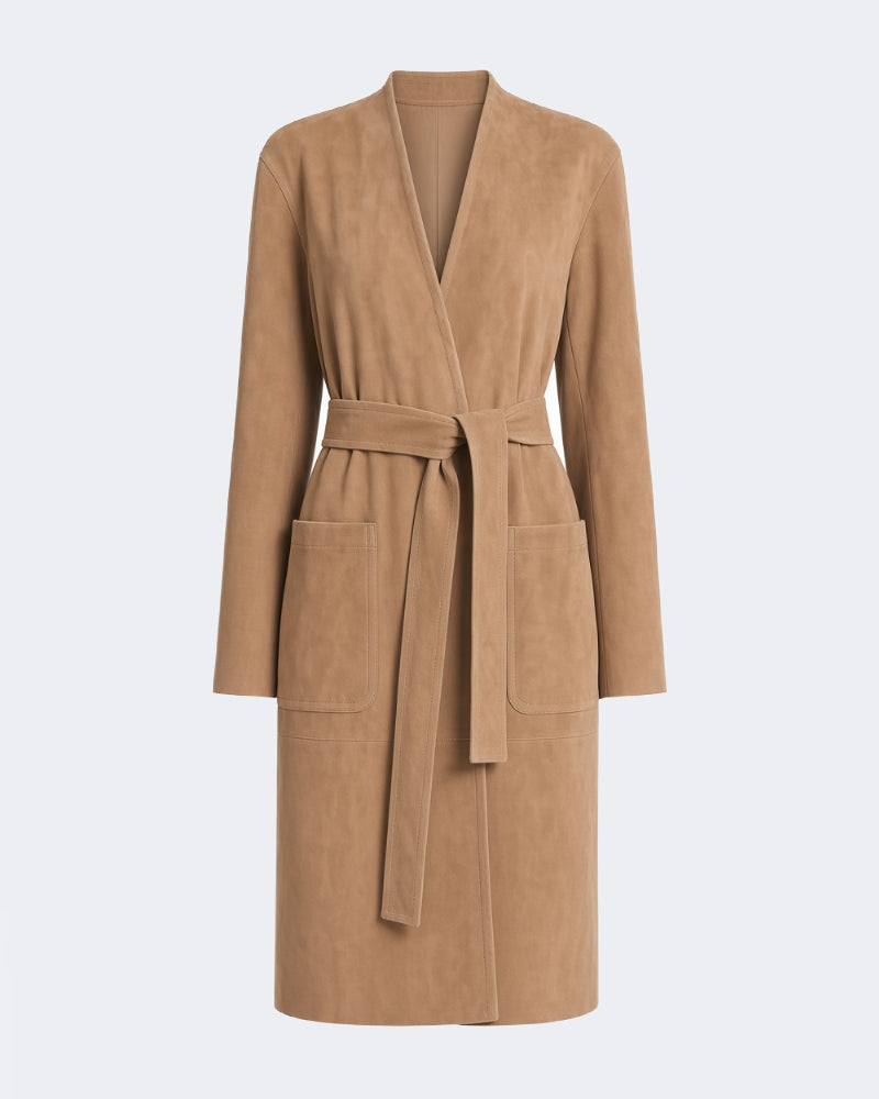 Suede Duster Coat