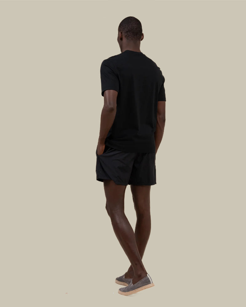 Organic Cotton Black V Neck T Shirt