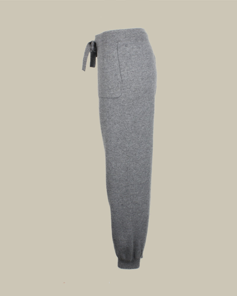 Coraline Knit Grey Cashmere Joggers