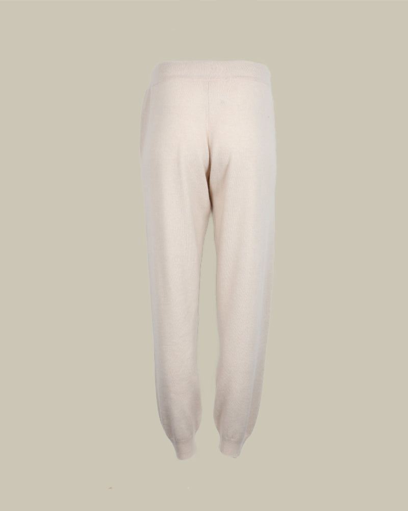 Coraline Knit Cream Cashmere Joggers