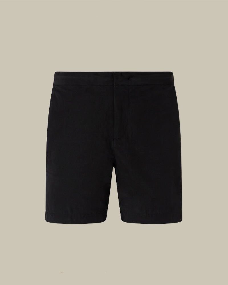 Black Rio Nylon Bi-Stretch Swim Shorts