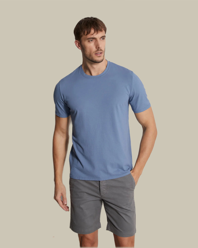 Gary Mid Blue Quick Dry Jersey T Shirt