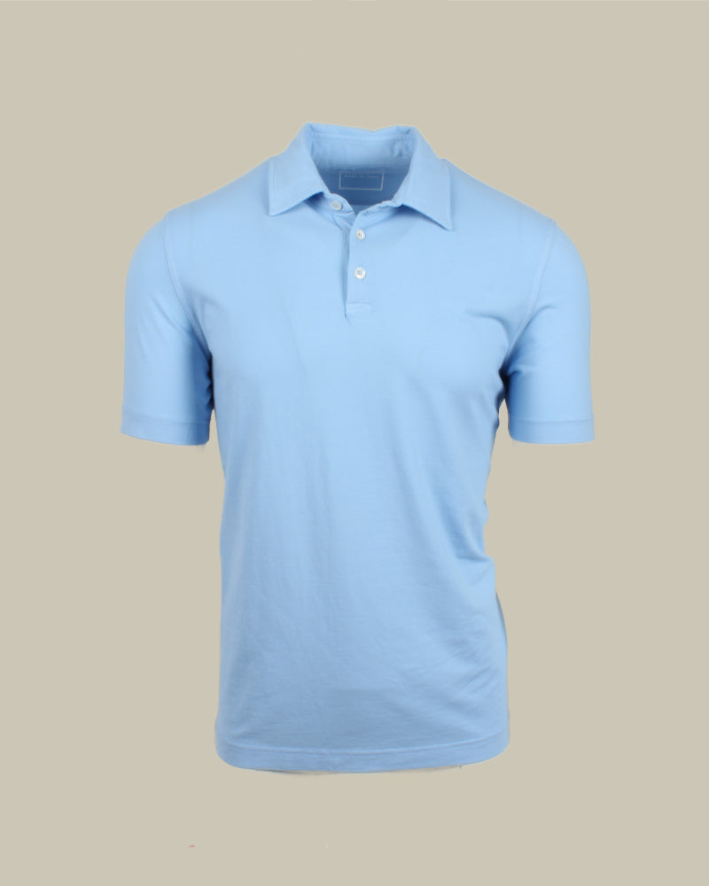 Alby Sky Blue Quick Dry Jersey Polo