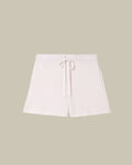 Moire White Cotton Breeze Shorts