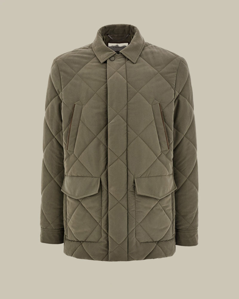 Sage Green Technical Fabric Utility Jacket