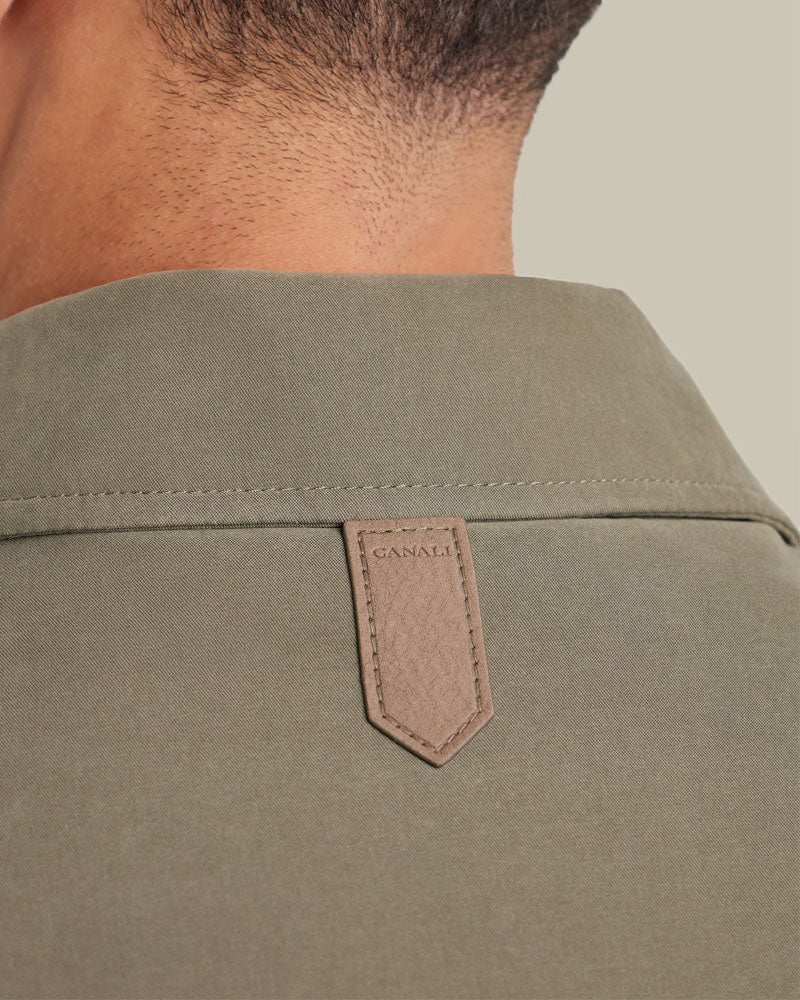 Sage Green Technical Fabric Utility Jacket