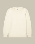 Ecru Fisherman Mock Neck Cable Knit