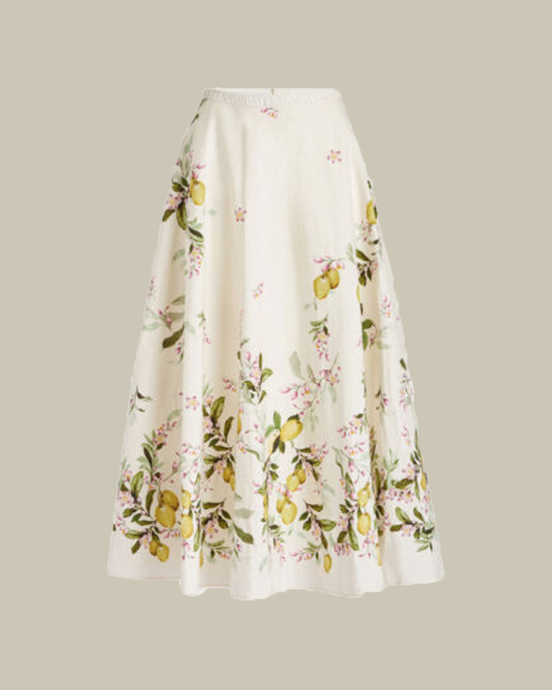 Saint-Tropez Long Popeline Skirt