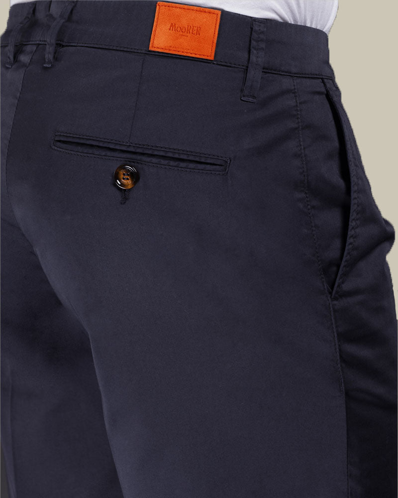 ALICUDI Navy Cotton Golf Shorts