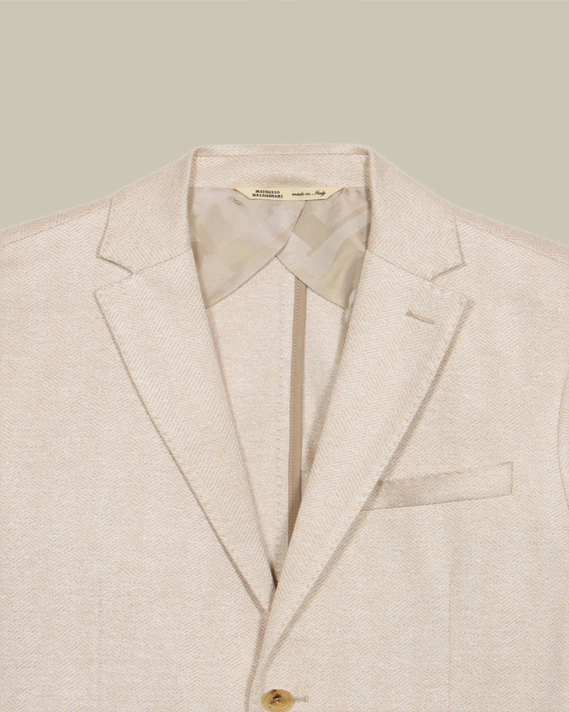 Light Beige Soft Travel Jersey Blazer