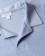Sky Blue Towelling Polo