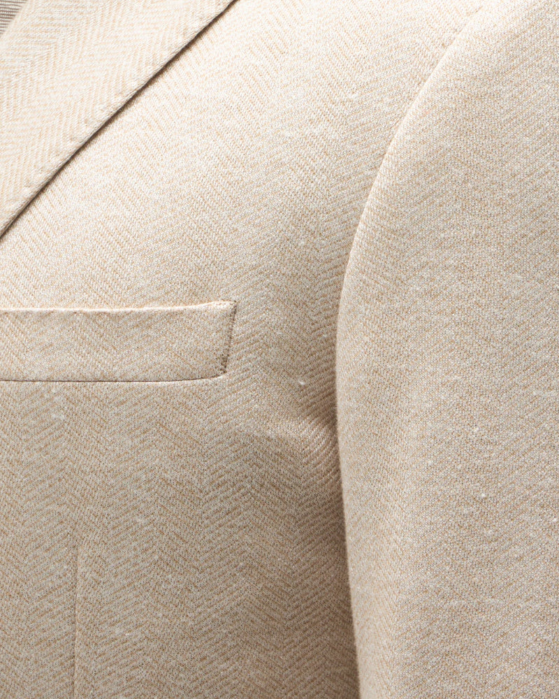 Light Beige Soft Travel Jersey Blazer