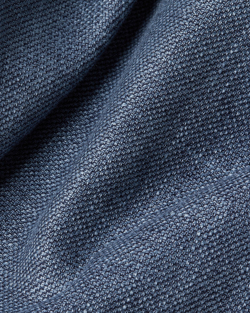 Indigo Blue Cashmere Linen & Silk Overshirt