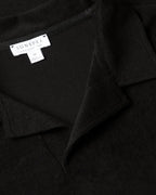 Black Towelling Polo