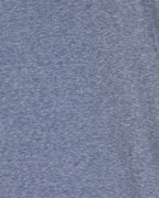 Melange Blue Linen & Silk Blend Knit Polo