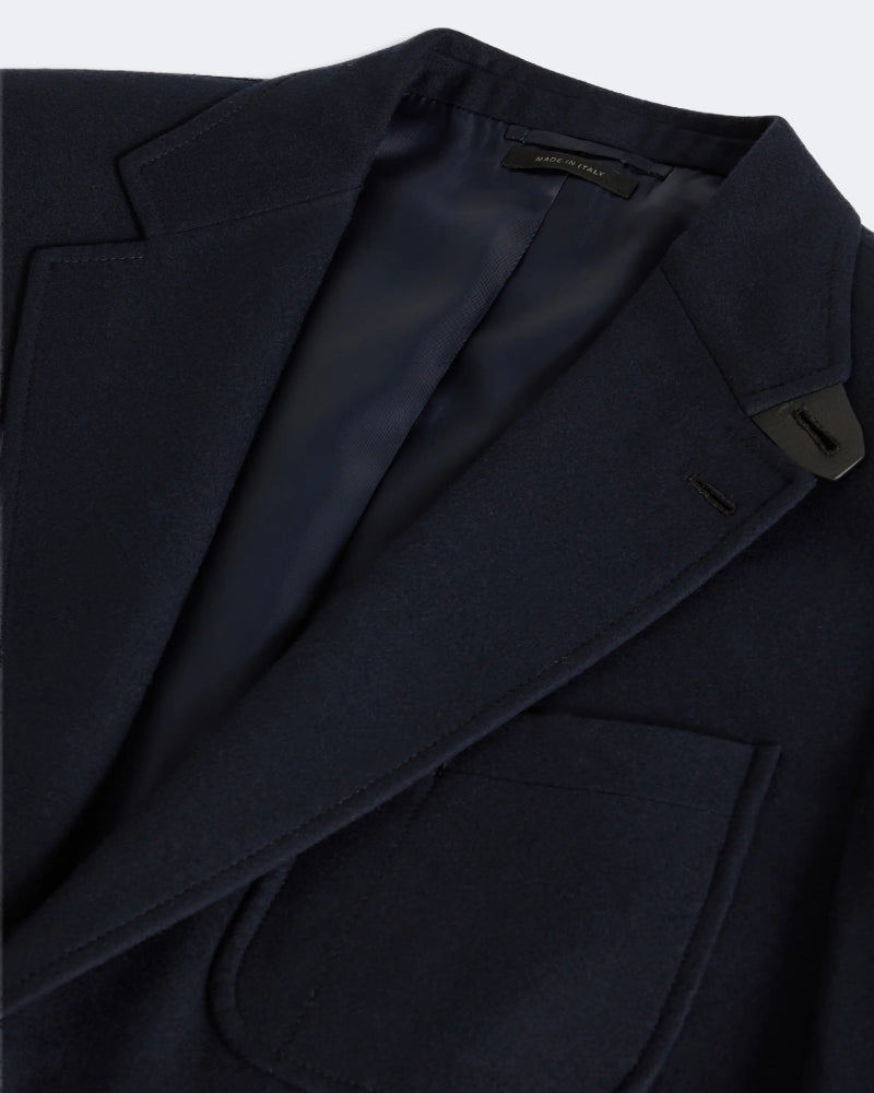 Midnight Blue Cashmere Travel Jacket
