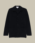 Black Knitted Cotton Overshirt