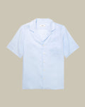 Sky Blue Short Sleeve Linen Shirt