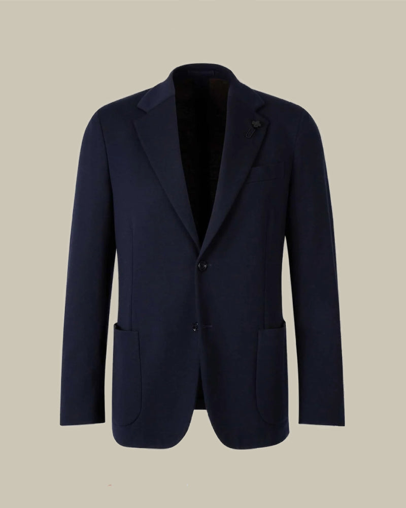 Navy Easy Wear Jersey Jacket