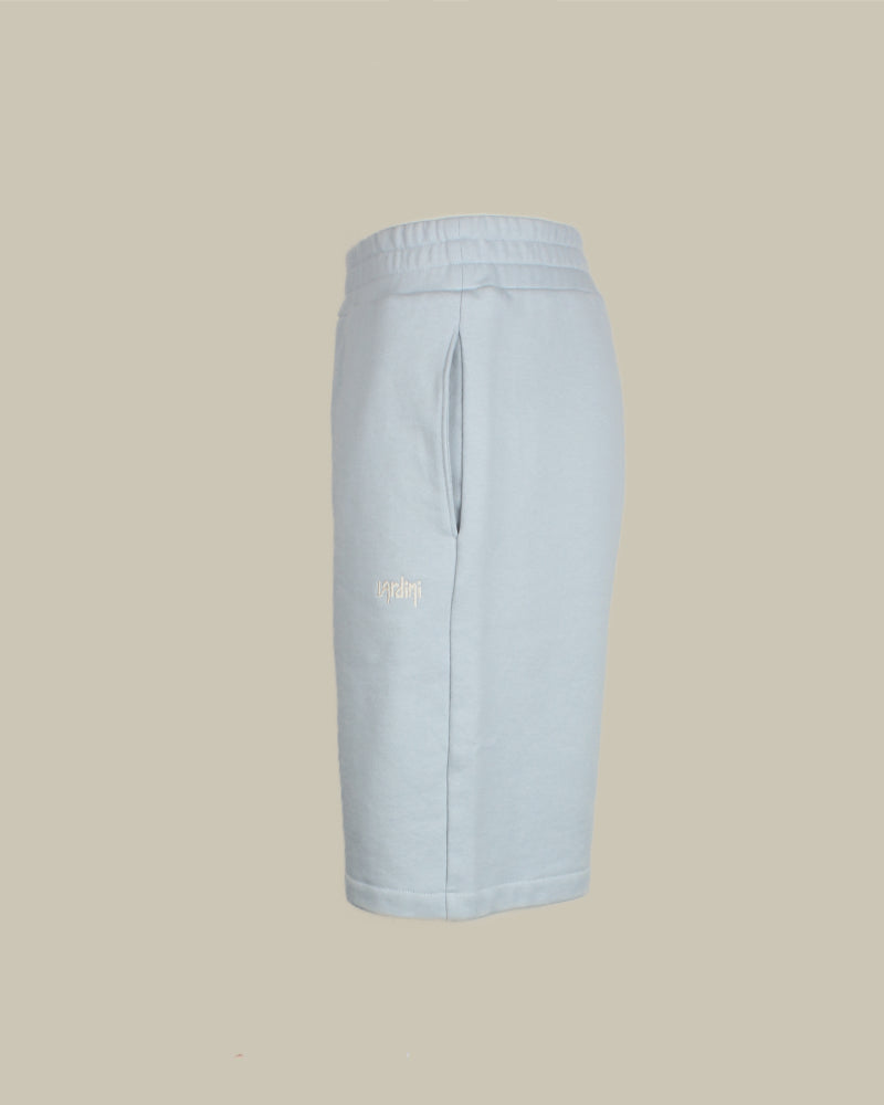 Sky Blue Cotton Jersey Shorts