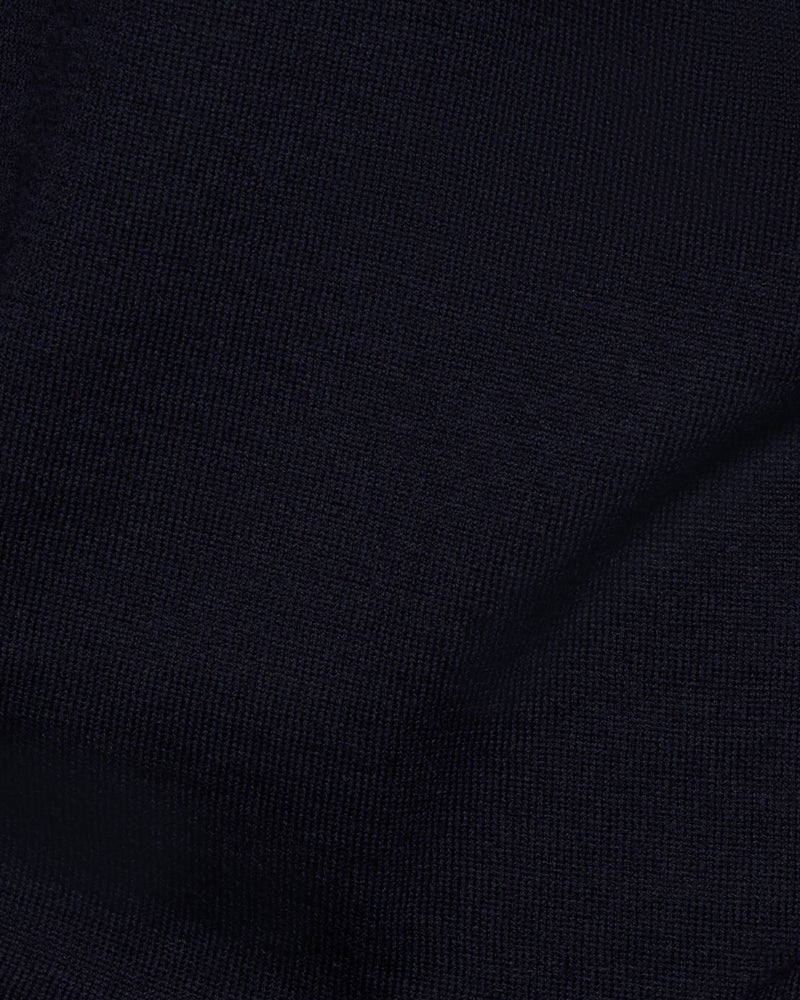 Navy Merino Wool Crewneck