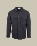 Grey Knitted Cotton Overshirt