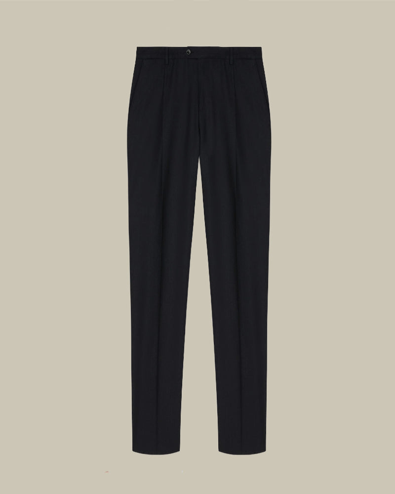Charcoal Peak Lapel Pinstripe Suit