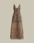 Leopard Print Silk Organza Dress