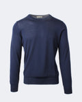 Royal Blue Super Tasmania Wool Crew Neck