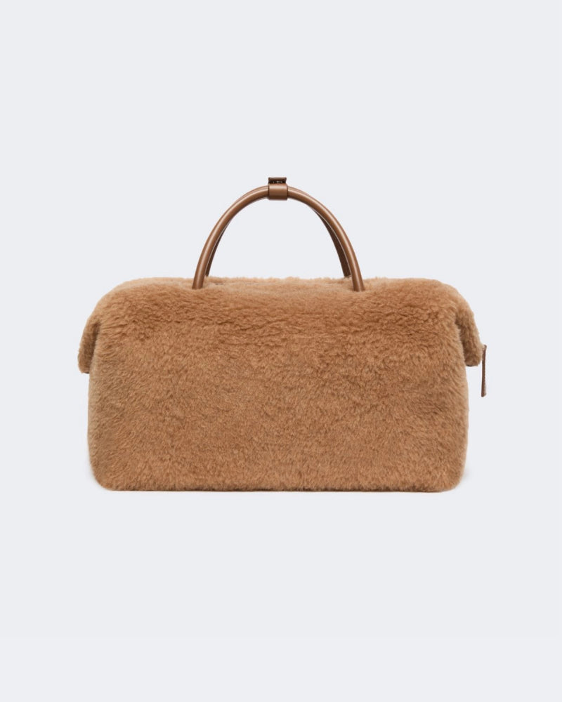 Large Teddy Boston Bag Camel