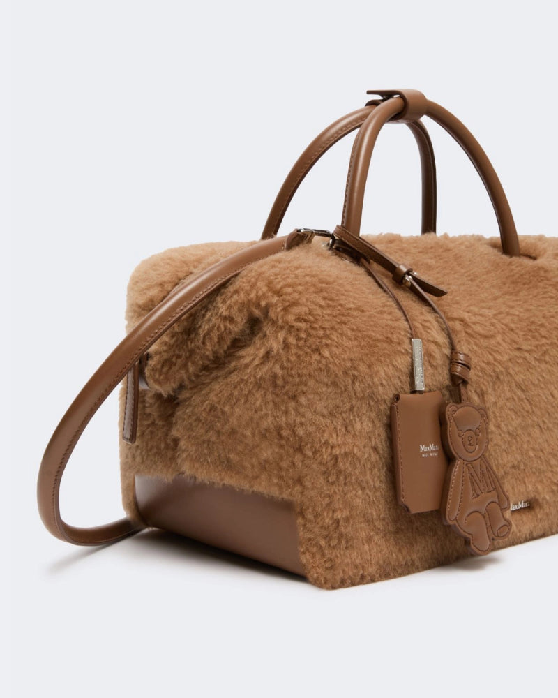 Large Teddy Boston Bag Camel