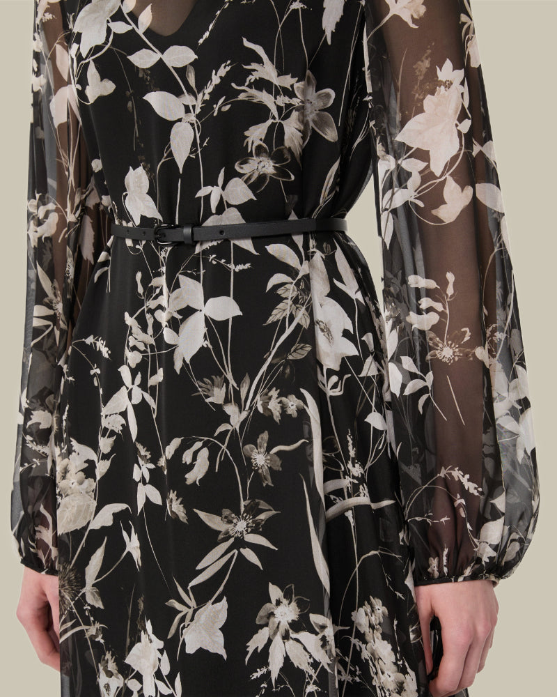 Dress In Printed Chiffon