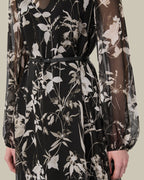 Dress In Printed Chiffon