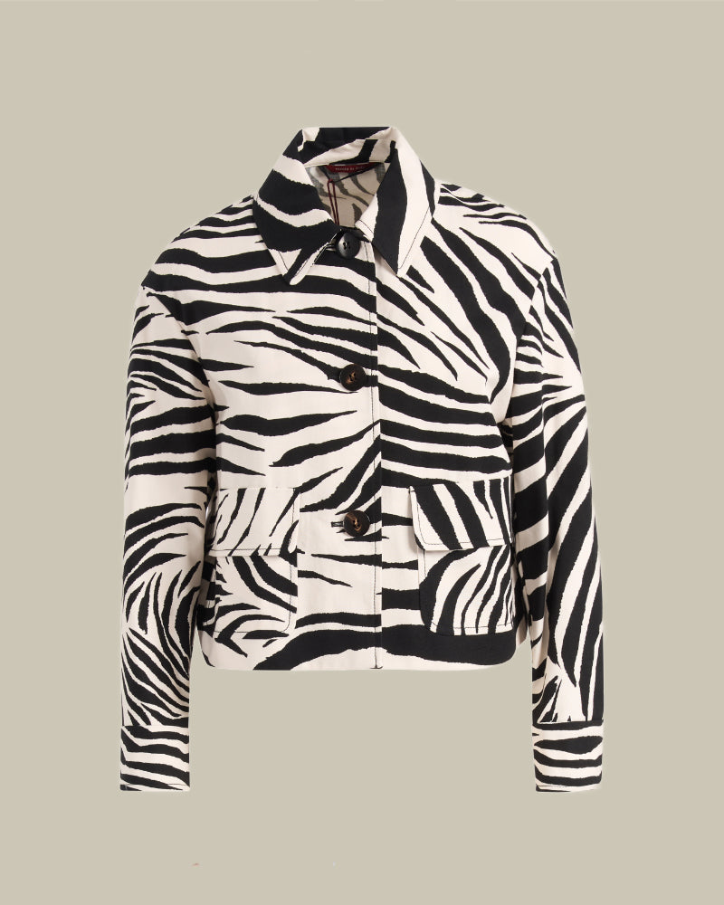 Canvas Cotton Patterned Jacket