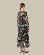 Dress In Printed Chiffon