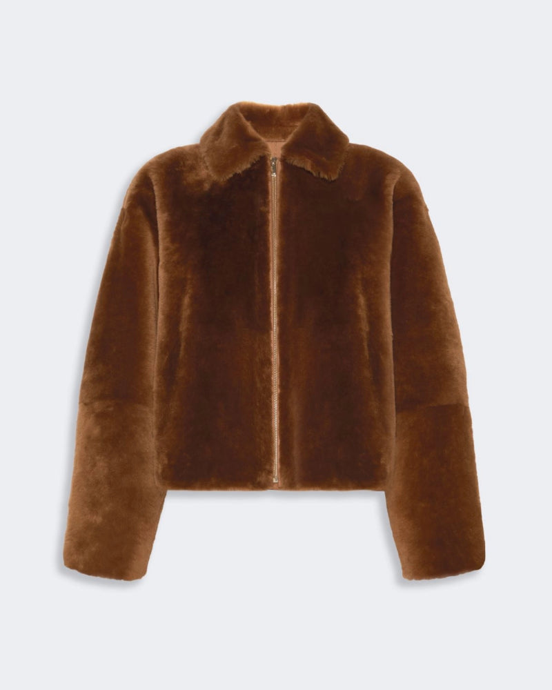 Shearling Boxy Jacket