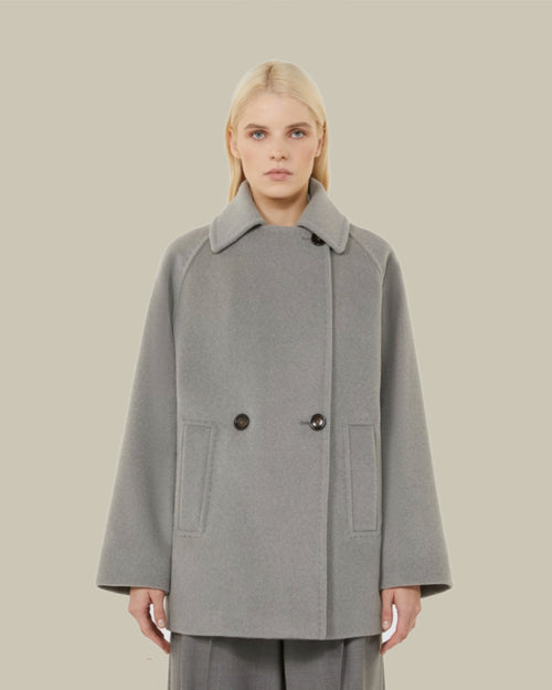Ariano Double-Breasted Wool Peacoat