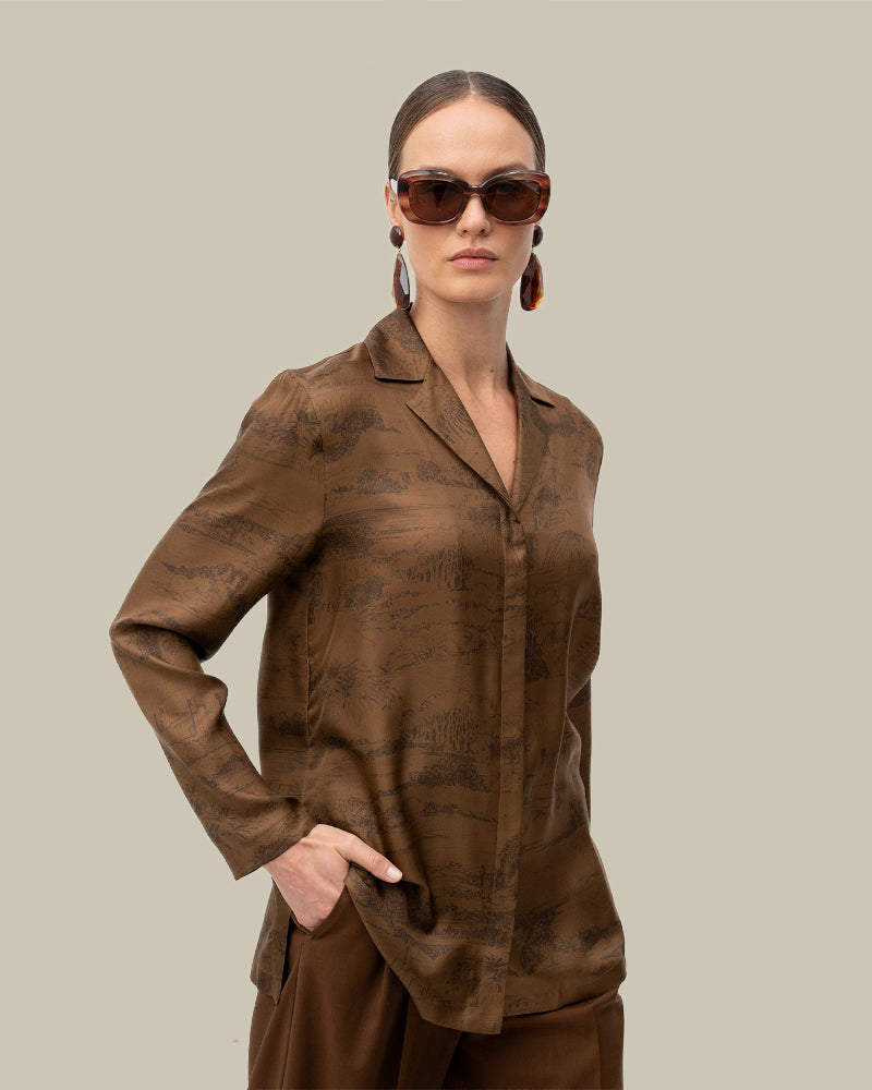 Silk Wrap Shirt