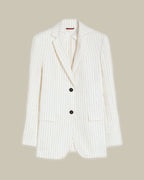 Elogio Pinstripe Linen Blazer