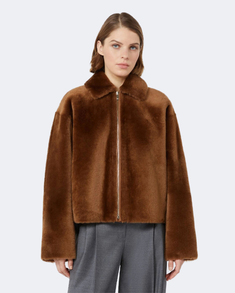 Shearling Boxy Jacket