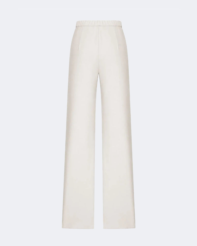 Wool Drawstring Trouser Ivory