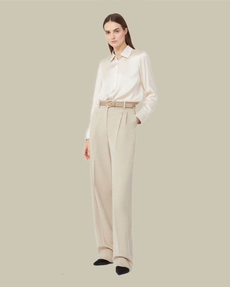 Xero Beige Silk Blouse